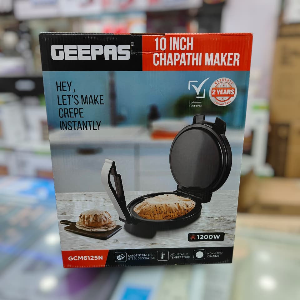 GEEPAS chapati maker gcm6125n roti maker