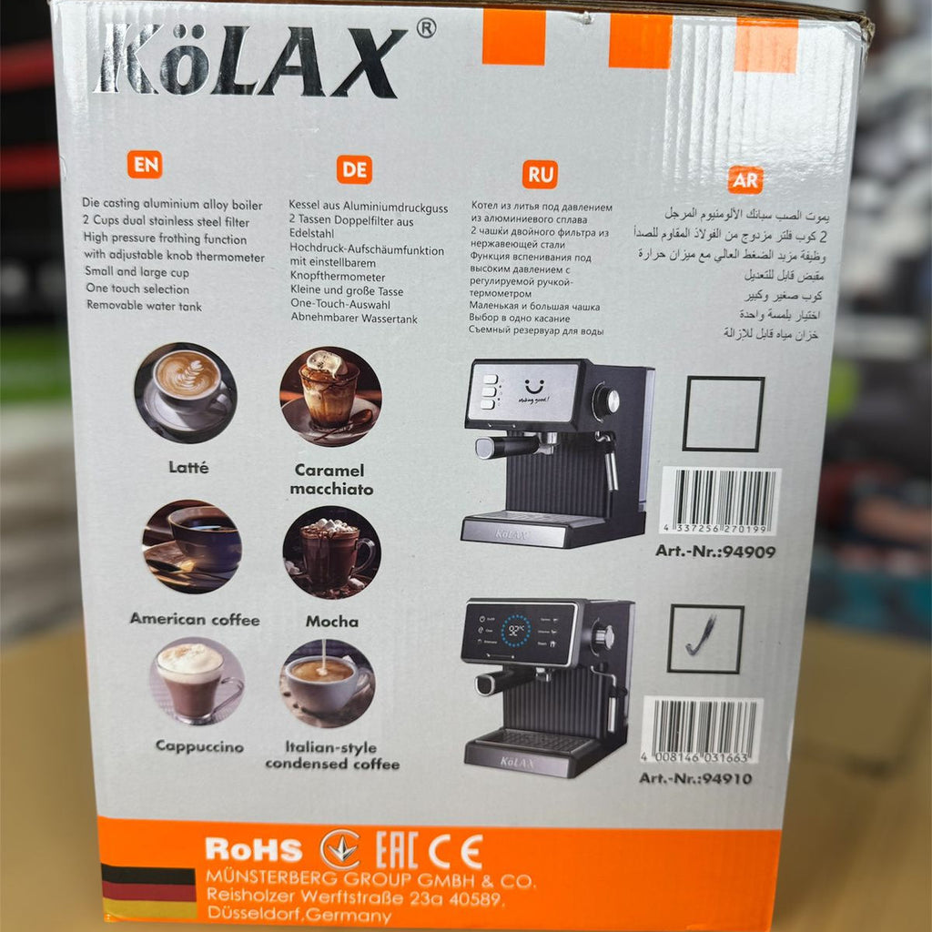 kolax Germany 6 in 1 coffee espresso machine 94909