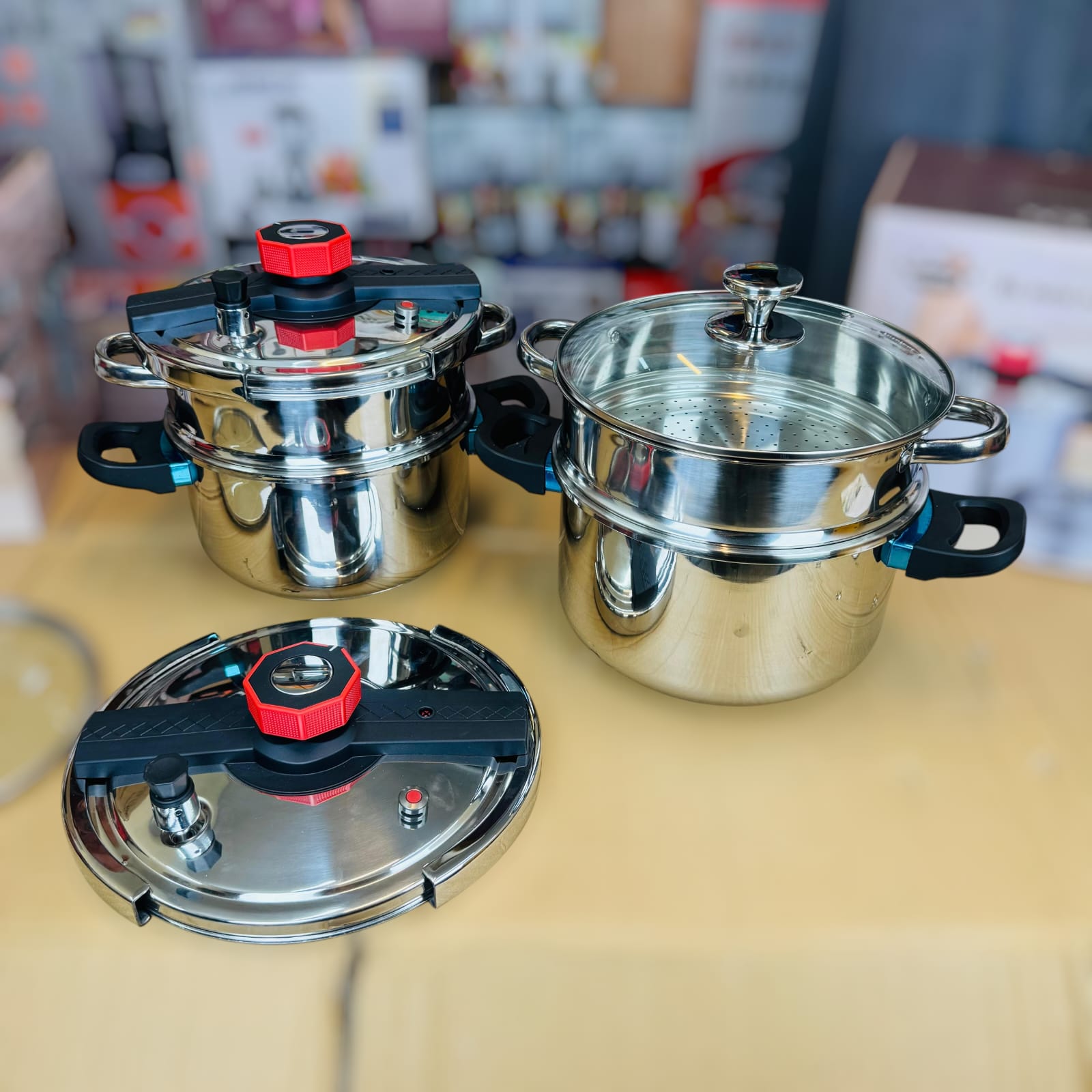 Fata  3 in 1  Pressure Cooker with food steamer
