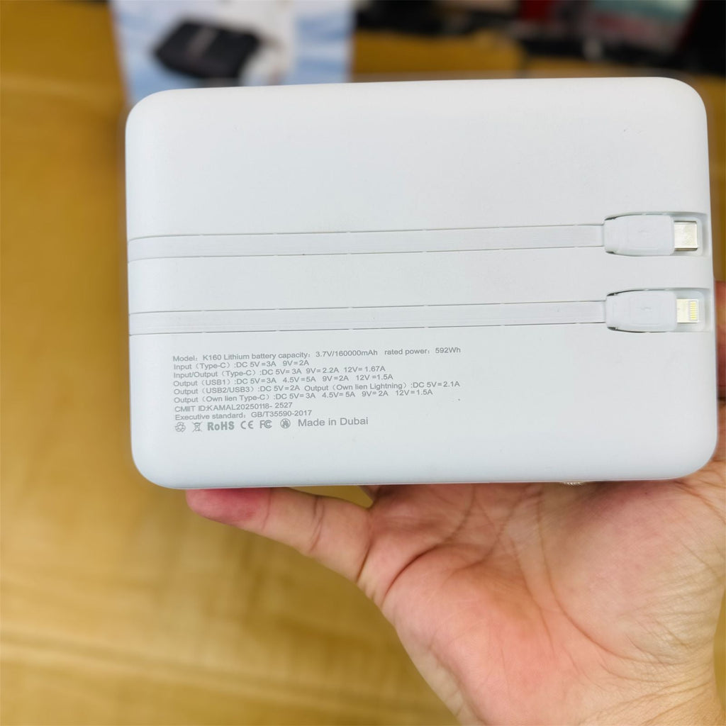 Kamal made in Dubai  160000mAh Power Bank K160