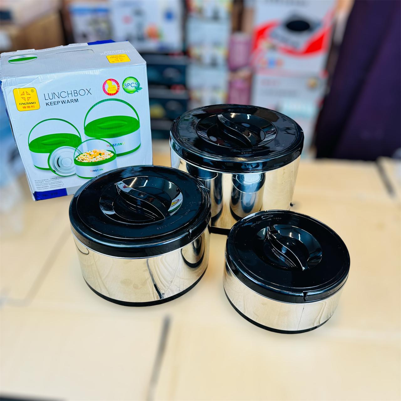 stainless steel 3 pcs hot pot set