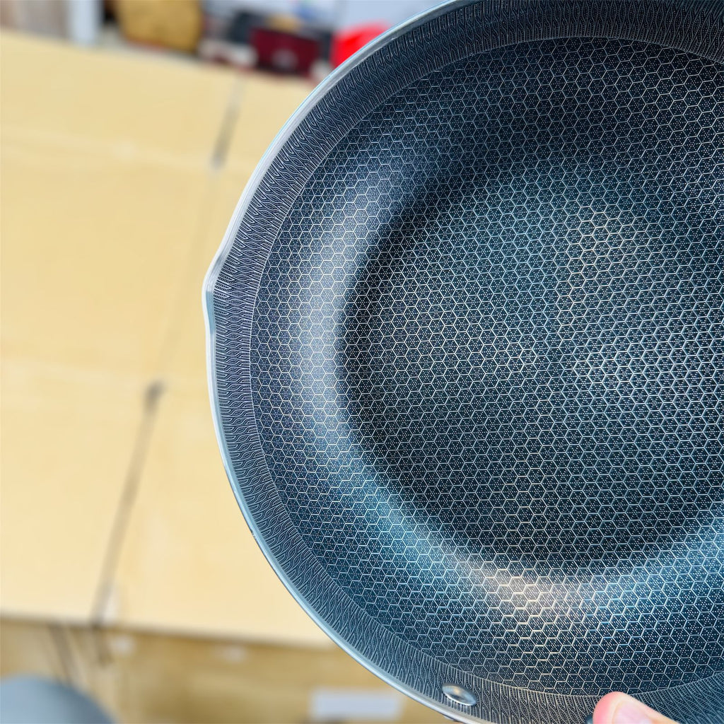 honeycomb lesser coating saucepan