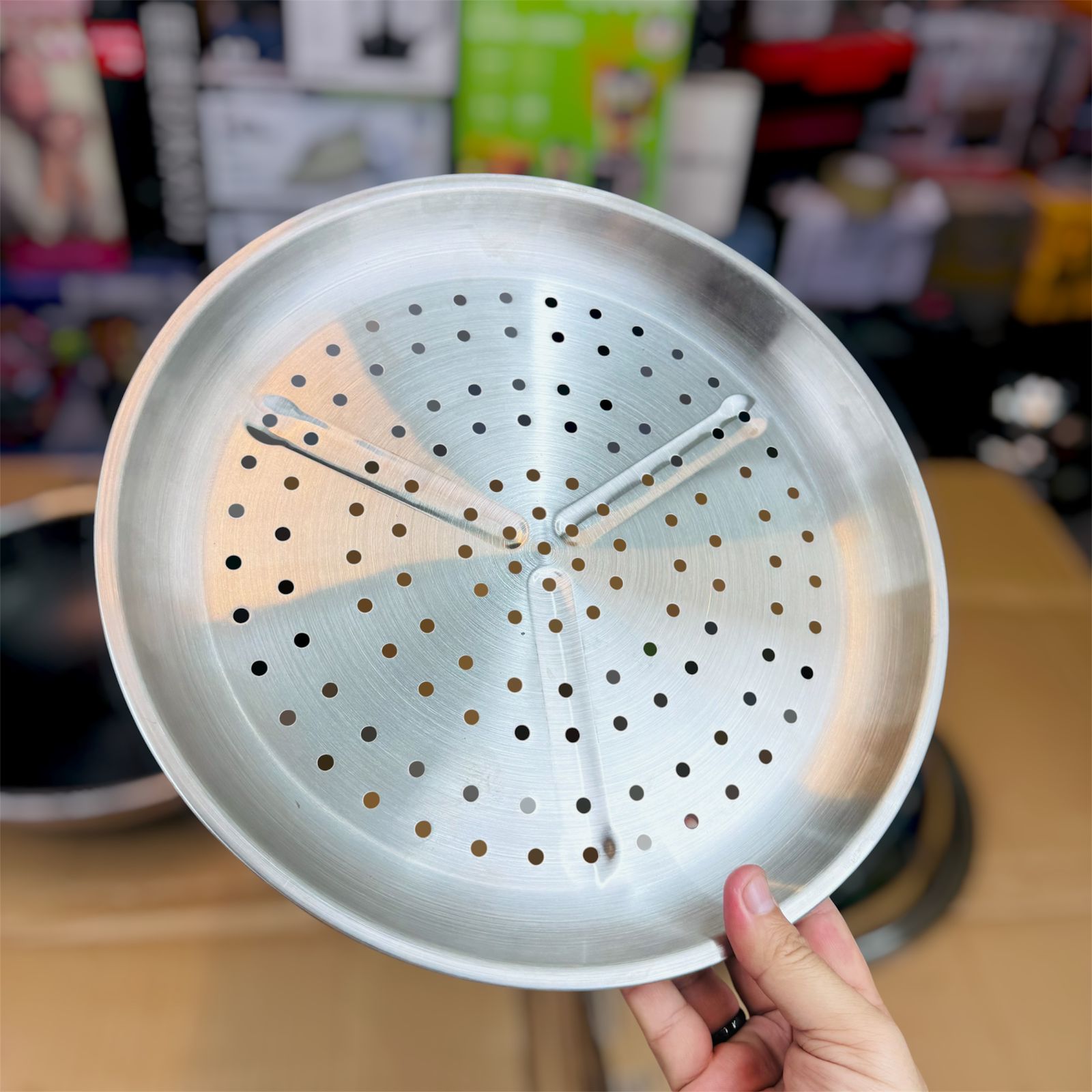 lot imported lesser coating deep fry pan 32CM with food steamer
