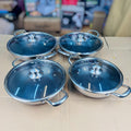 4 pcs lesser coating honeycomb shallow handi 26 cm+28 cm+30 cm+32 cm