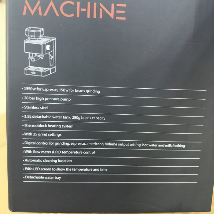 UAKEEN espresso coffee machine with grinder ZL_1509
