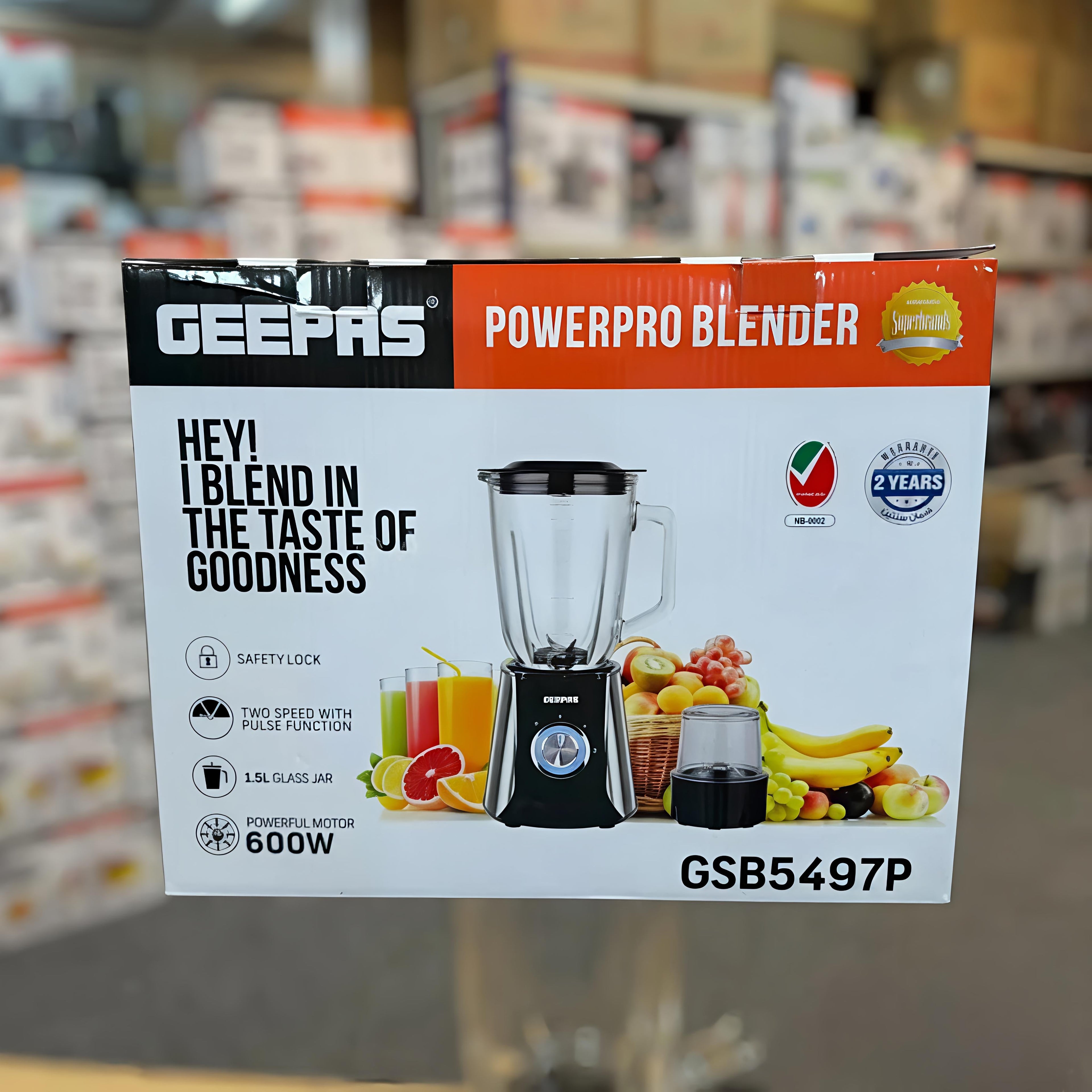 Geepas PowerPro Blender 5497 || Original Product + 2-Year Local Warranty