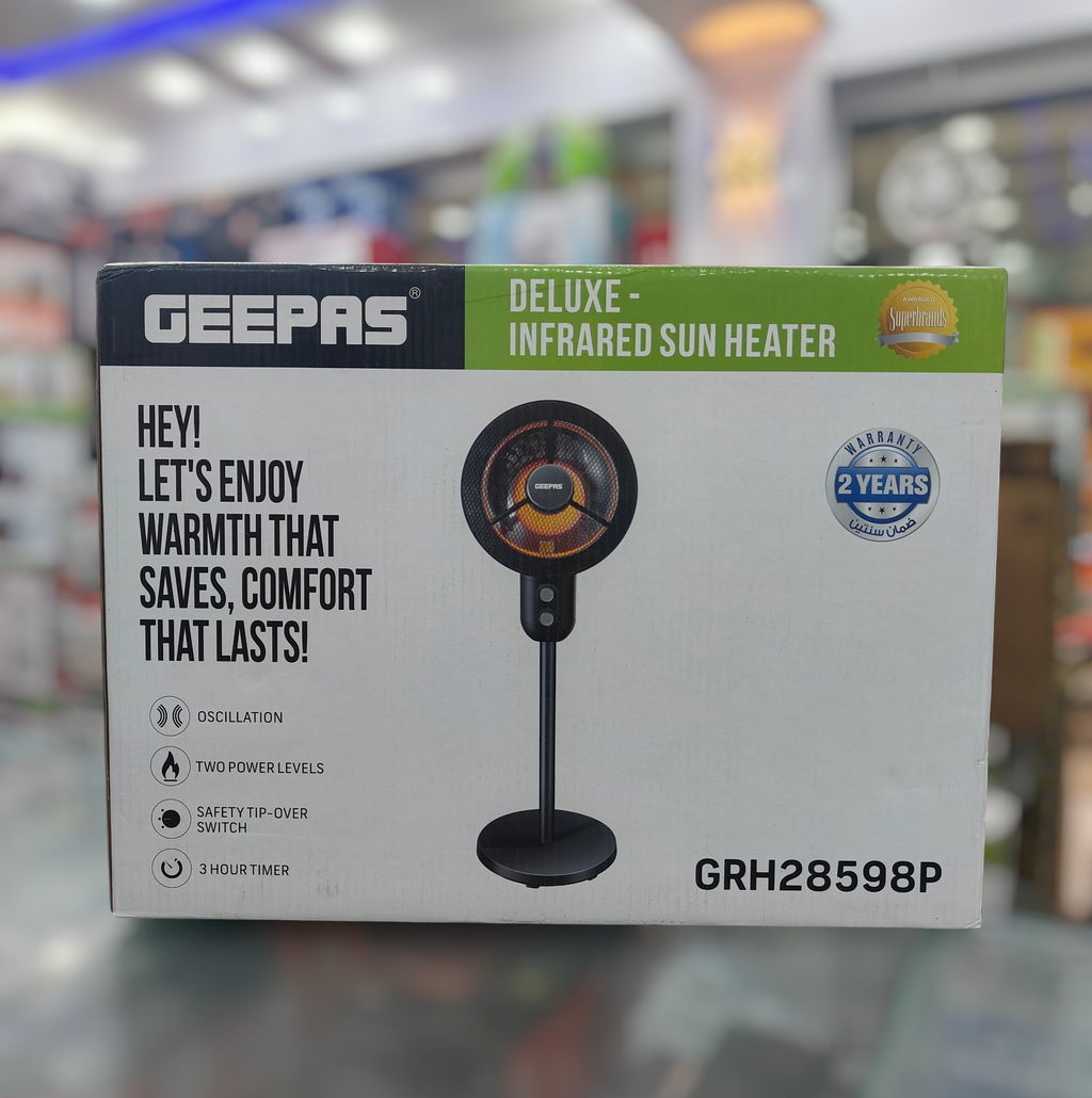 Geepas infrared pedestal sun heater GRH 28598p