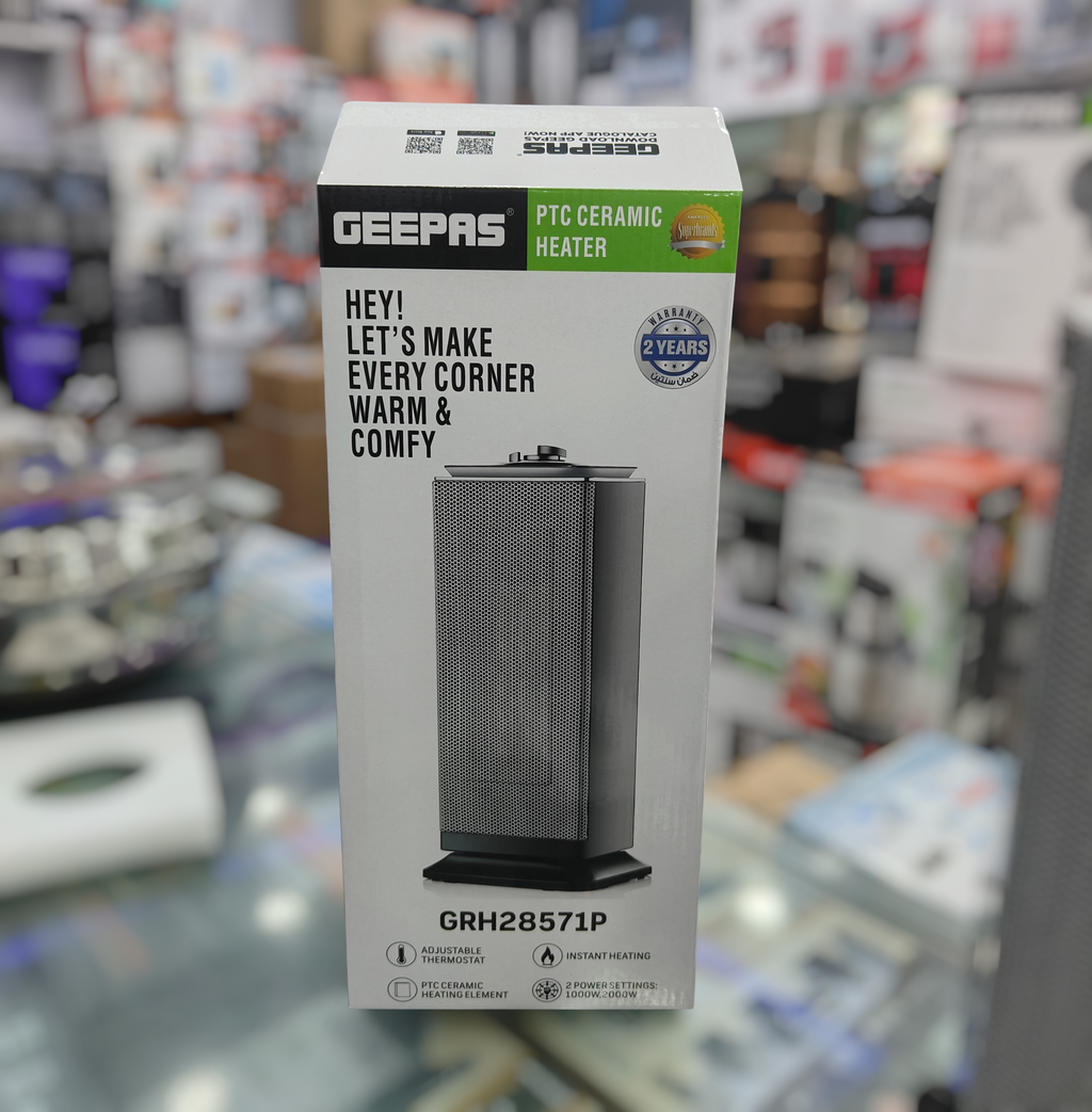 Geepas PTC ceramic fan heater GRH 28571