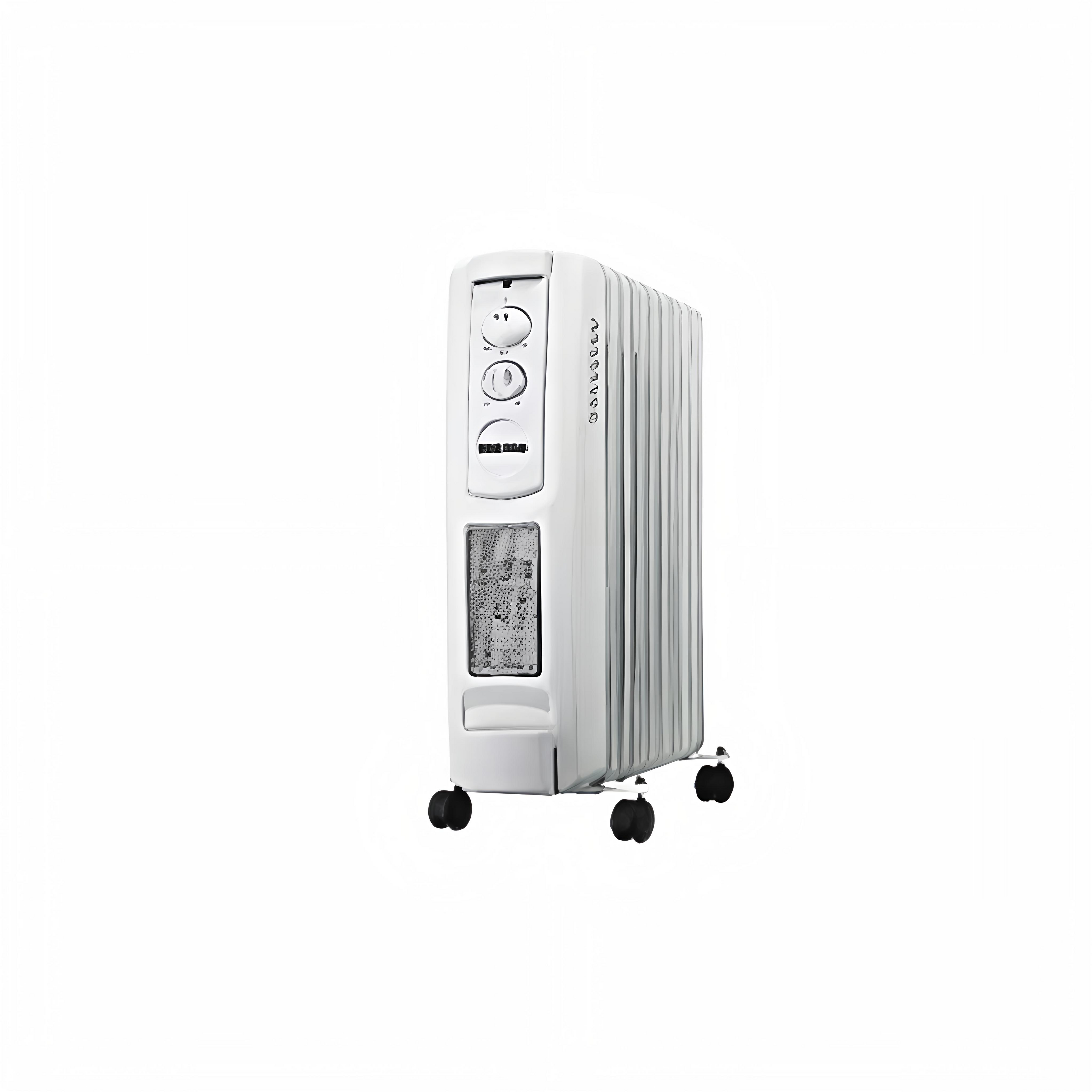 Geepas 9 Fin Portable Electric Oil Filled Radiator Heater GRH91009P