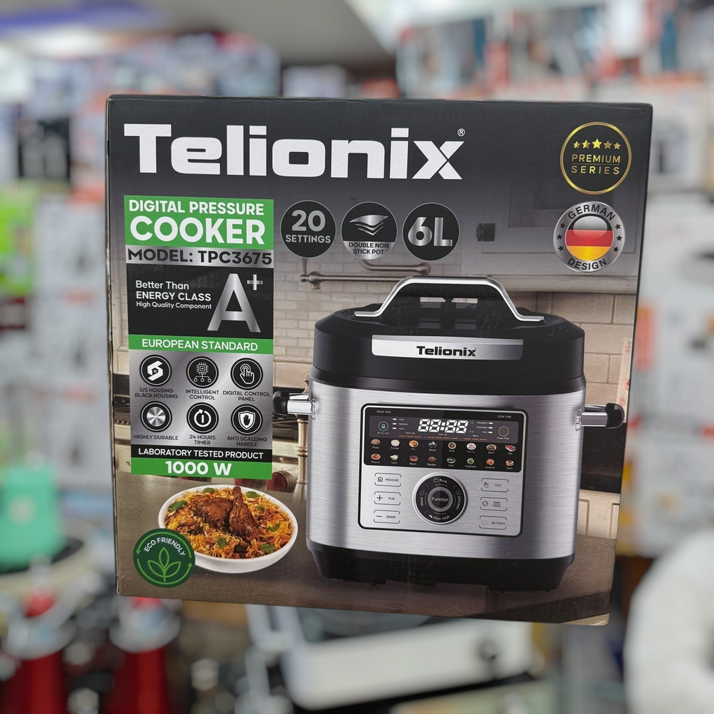 Telionix Digital Pressure Cooker 6-Litres Capacity TPC3675