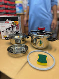 Tefal 3 in 1 pressure cooker set 7+5 L