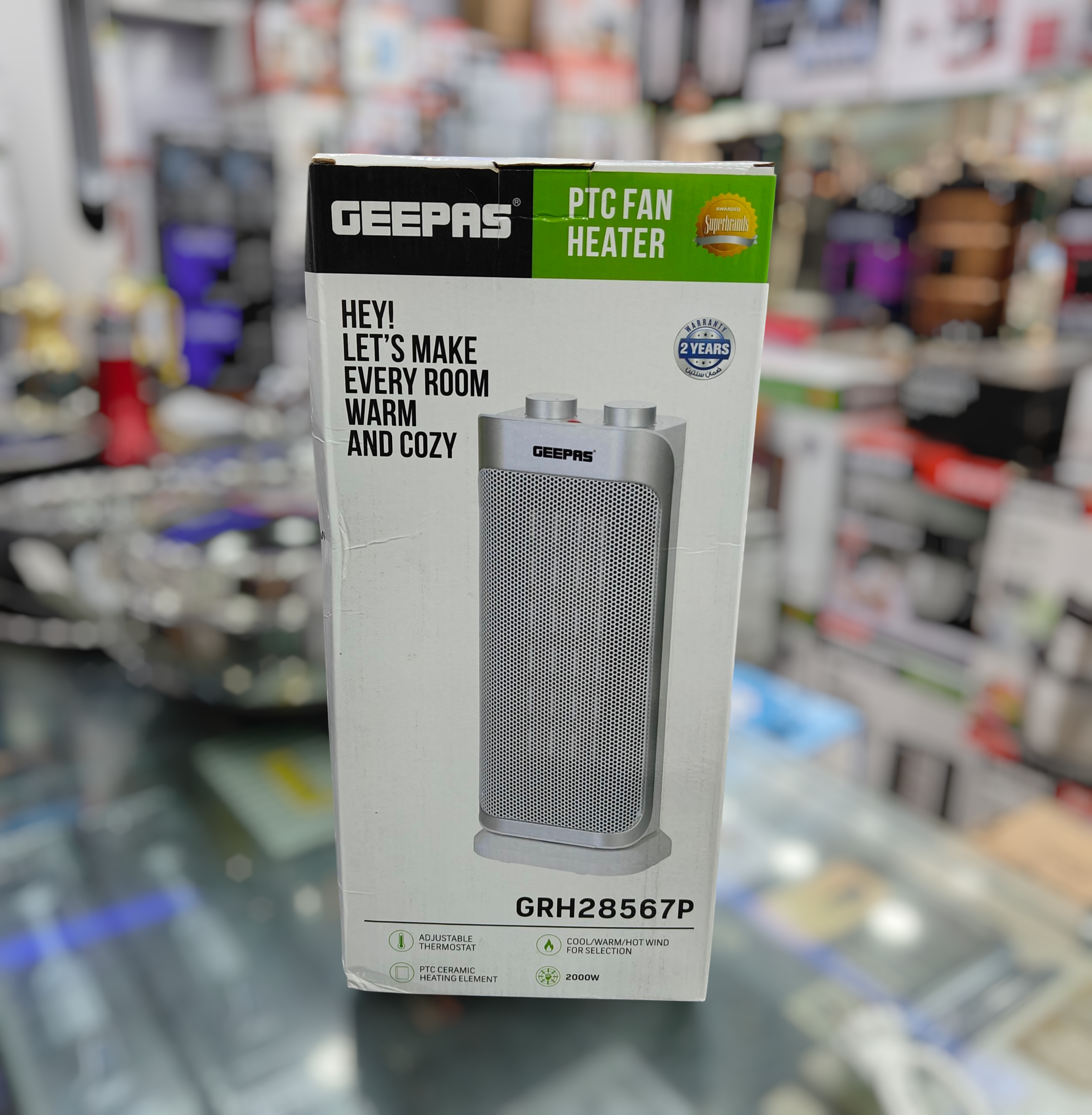 Geepas PTC ceramic blower heater GRH 28567