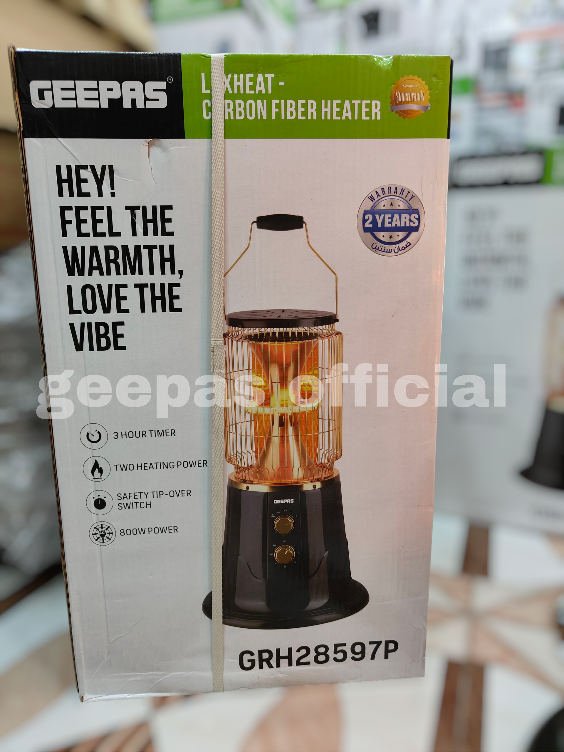 GEEPAS Corban fiber turbo heater